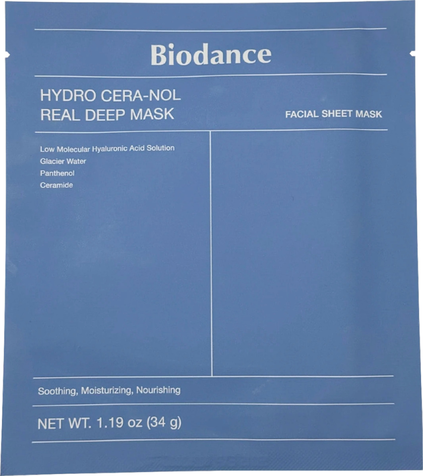 Biodance näomask Hydro Cera-nol Real Deep Mask 34g, unisex