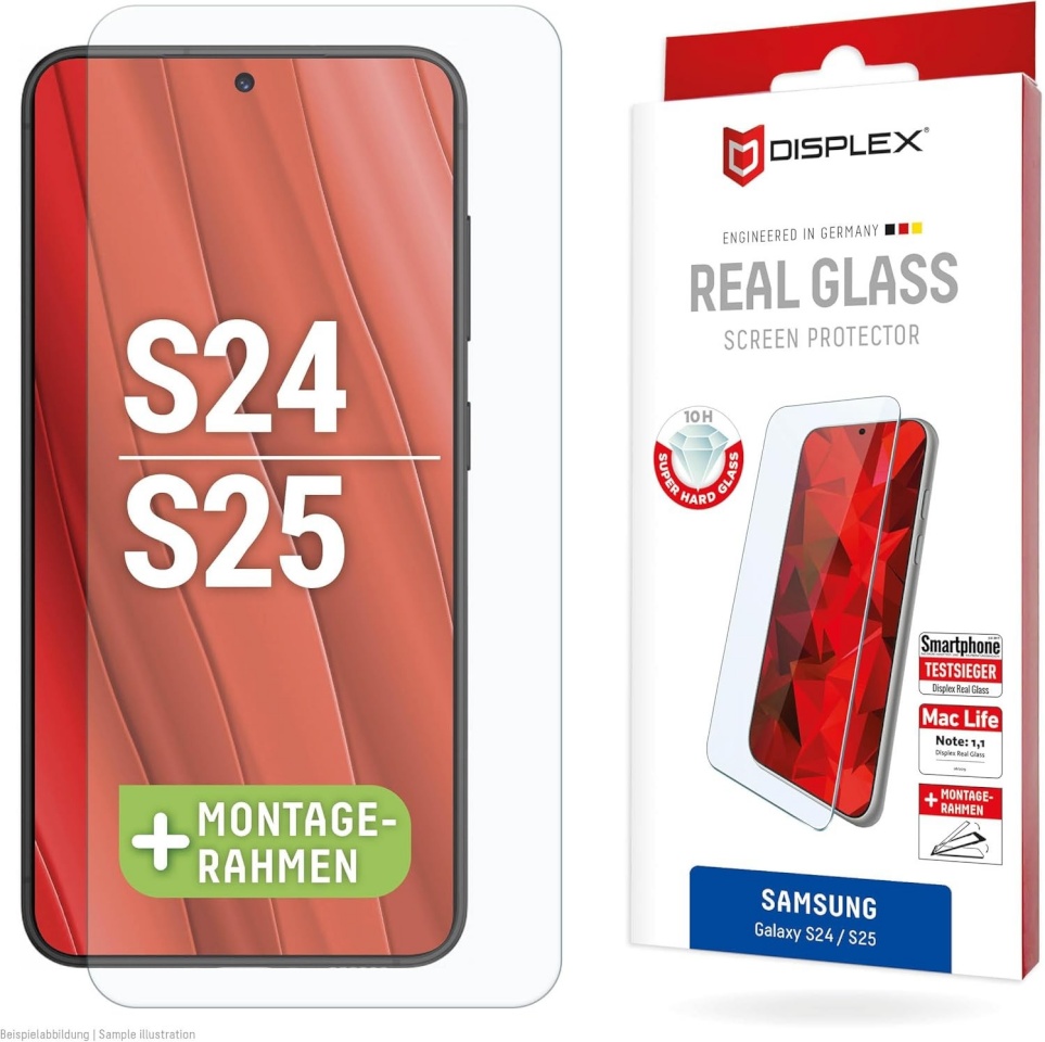 Displex kaitseklaas Samsung Galaxy S25/S24 Real Screen Glass By Transparent
