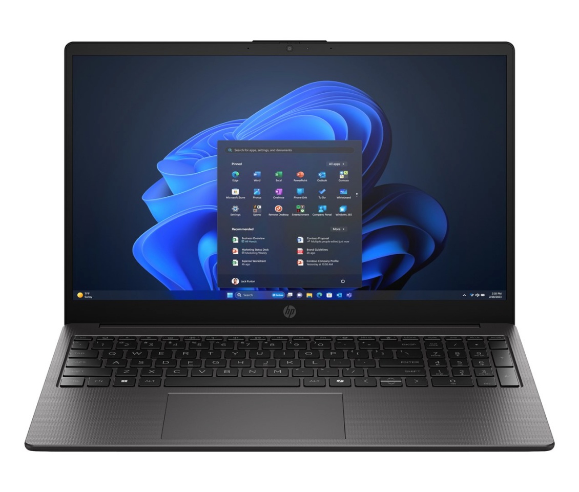 HP sülearvuti 255R 15.6" G10 notebook PC, AMD Ryzen 7 7735U, Full HD, 16GB RAM DDR5-SDRAM, 512GB SSD, Wi-Fi 6 802.11ax, Windows 11 Pro, must