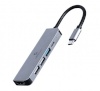 GEMBIRD A-CM-COMBO5-03 USB-C 5-in-1 multi-port adapter (Hub + HDMI + PD)