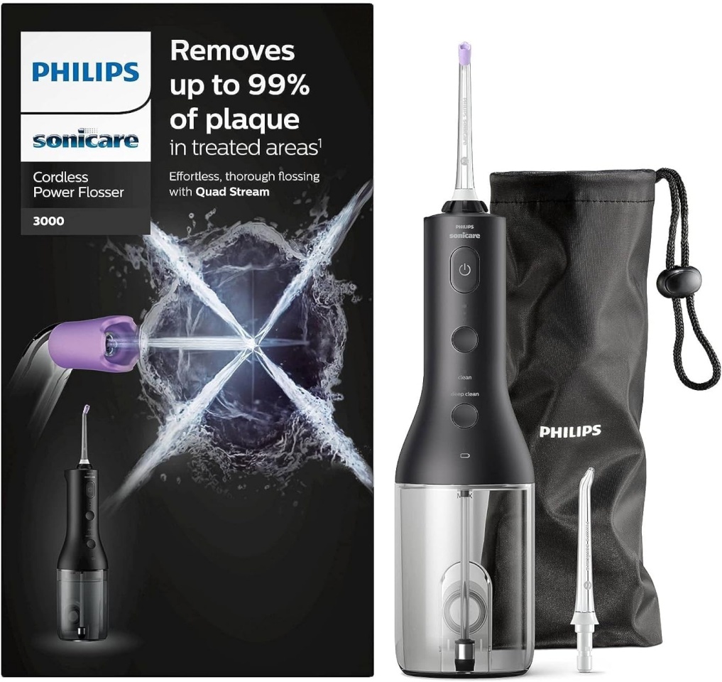 Philips hambavahede puhastaja HX3826/33 Series 3000 Sonicare Cordless Power Flosser, must