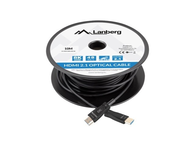 Lanberg videokaabel HDMI M/M v2. 10M 8k optical AOC