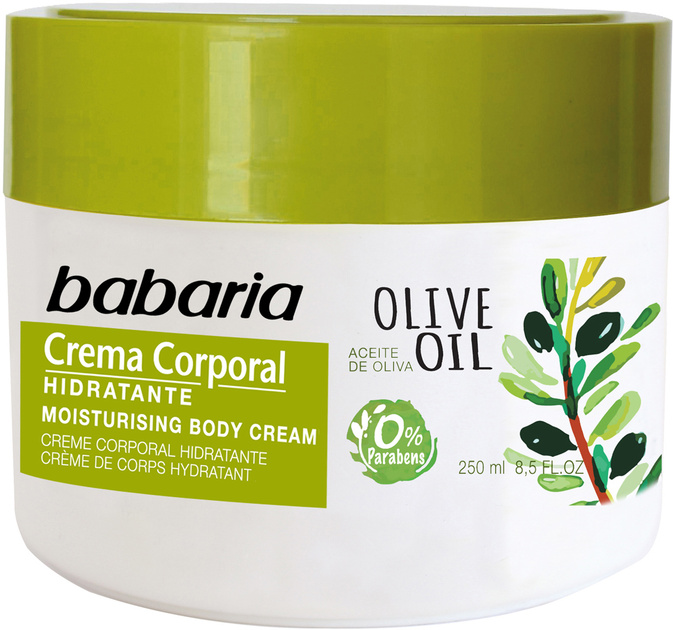 Babaria kehakreem Olive Oil Moisturising Body Cream 250ml, unisex