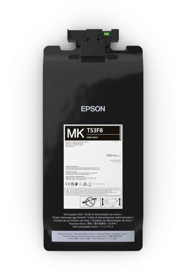 Epson P-Series T53F80N Matte must IIPS Ink 1600ml, C13T53F80N, T53F8 - matte must - original - ink pouch, UltraChrome Pro6, Matte must