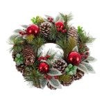 BGB Christmas Jõulupärg punane roheline Mitmevärviline Plastmass Foam Ananassid 30 x 30 cm