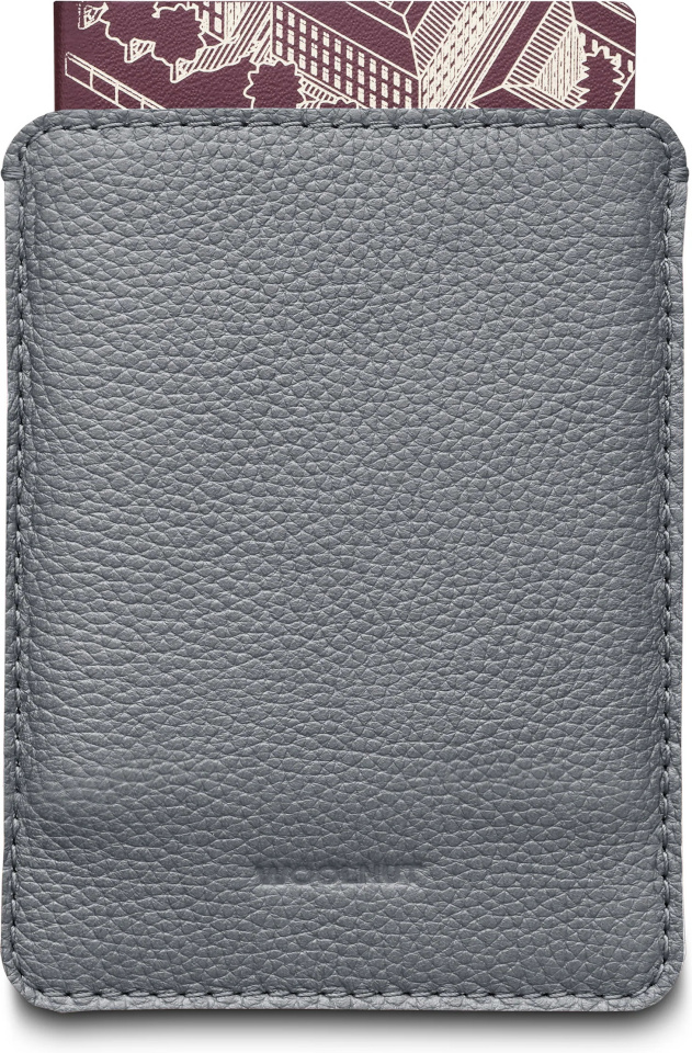 Woolnut nahast passiümbris, hall