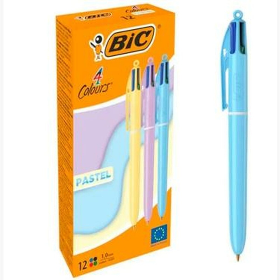 Bic Geelpliiats Mitmevärviline Kook 0,32 mm 12 Tükid, osad