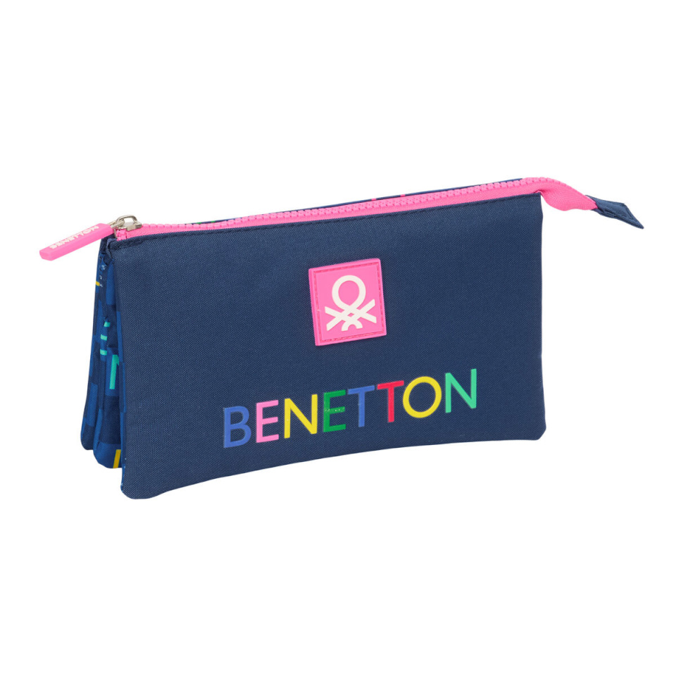 Benetton kolme sahtliga pinal Damero meresinine 22x12x3cm