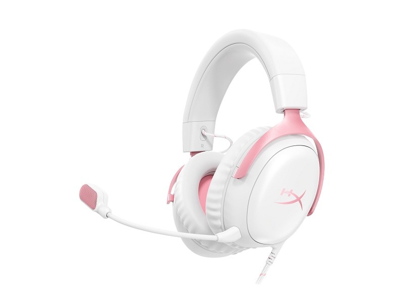 HyperX kõrvaklapid Cloud III Gaming Headset valge/roosa - 9W1Q4AA