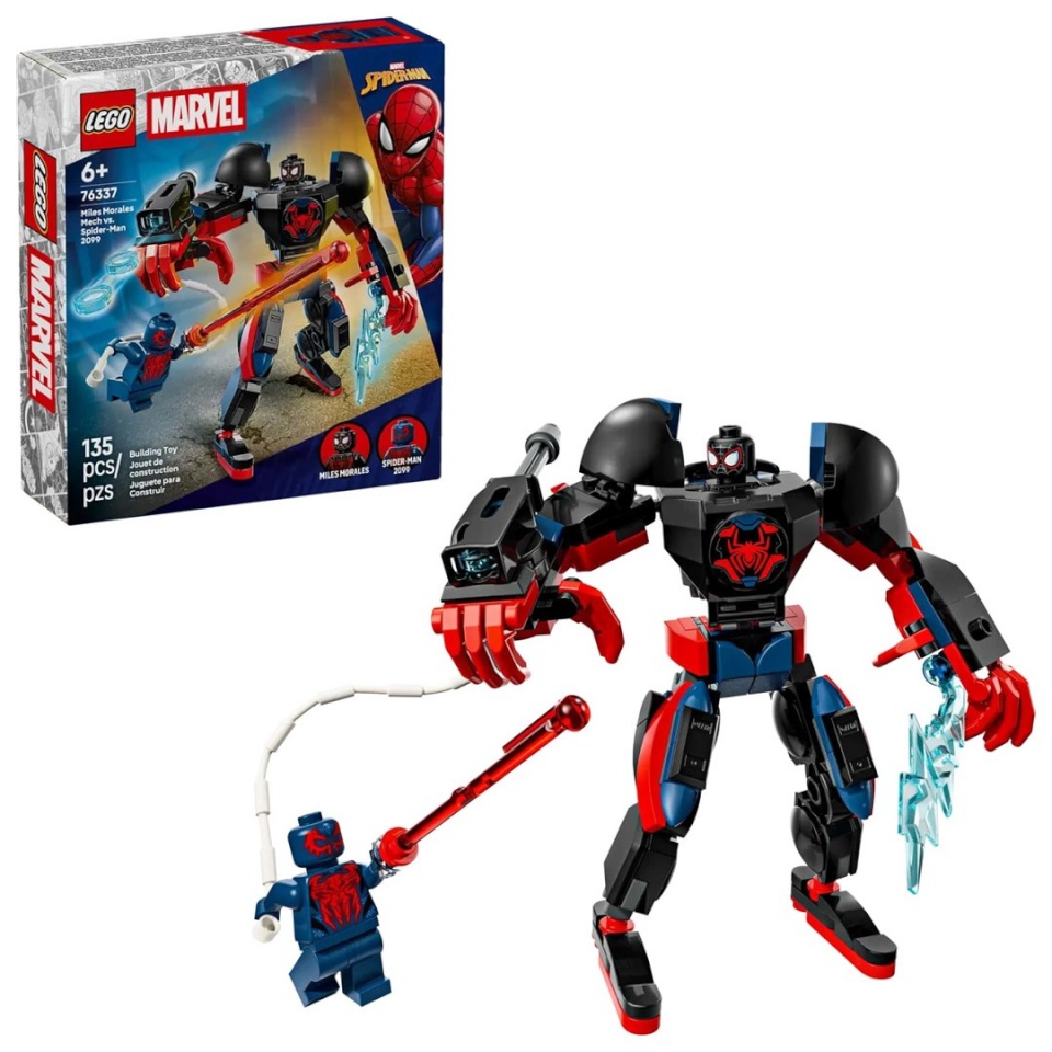 Lego klotsid MARVEL 76337 Miles Morales Mech vs. Spider-Man 2099