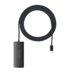 Baseus USB jagaja Lite Series Hub 4in1 USB-C to 4x USB 3.0 + USB-C, 2m (must)