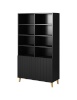 Cama Meble riiul PAFOS bookcase 100x40x176,5cm matte must