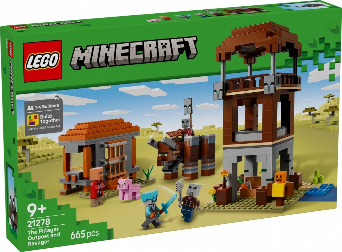 LEGO klotsid 21278 Minecraft Ein Verwüster am Plünderer-Außenposten