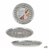 Kinvara Kandikute komplekt Hõbedane Alumiinium 32,5x32,5x1,7cm Pizza 4tk (12tk)