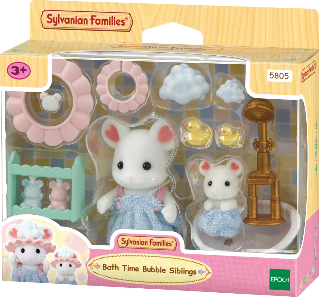 Sylvanian Families õed-vennad vannis