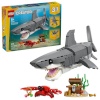 Lego klotsid CREATOR 3 IN 1 31381 Fierce Shark with a Treasure Chest