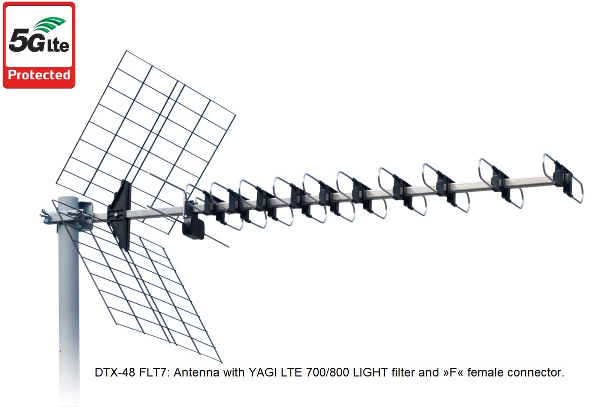Iskra TV antenn DTX-48 FLT7, hõbedane