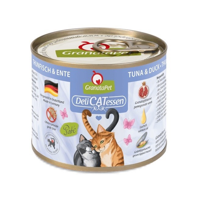 Fox4pets kassitoit GRANATAPET DeliCATessen Tuna and Duck, 200g
