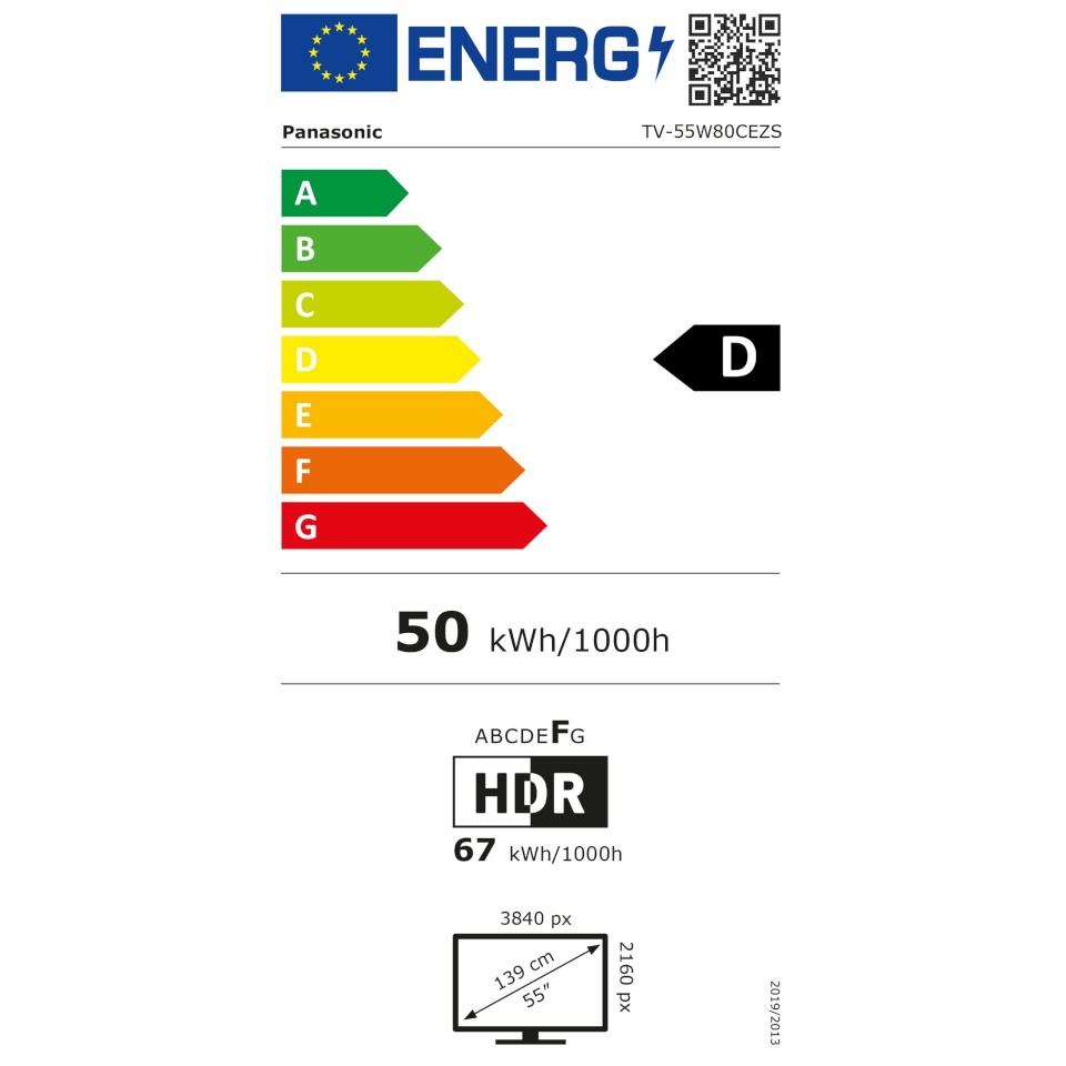 Panasonic televiisor TV-55W80CEZS QLED