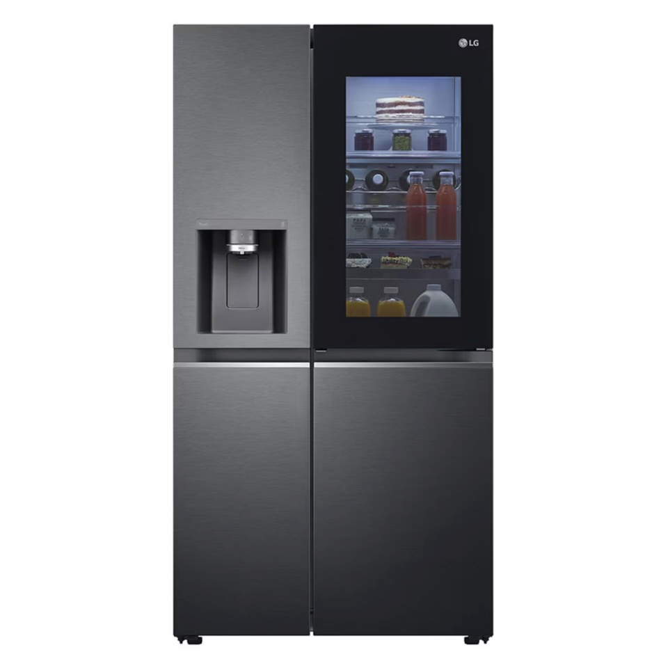 LG külmik GSXE81EVBD InstaView Side-by-Side Refrigerator, must/hall