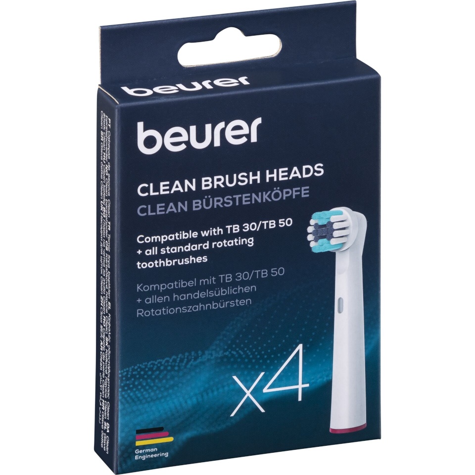 Beurer lisaharjad TB 30/50 Sensitive Brush Heads, 4tk, valge