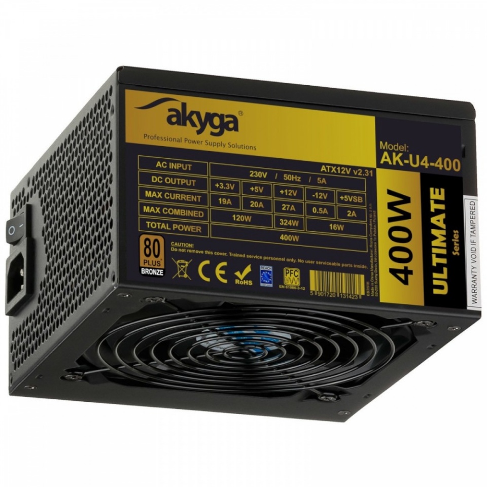AKYGA toiteplokk POWER SUPPLY ATX 400W U4