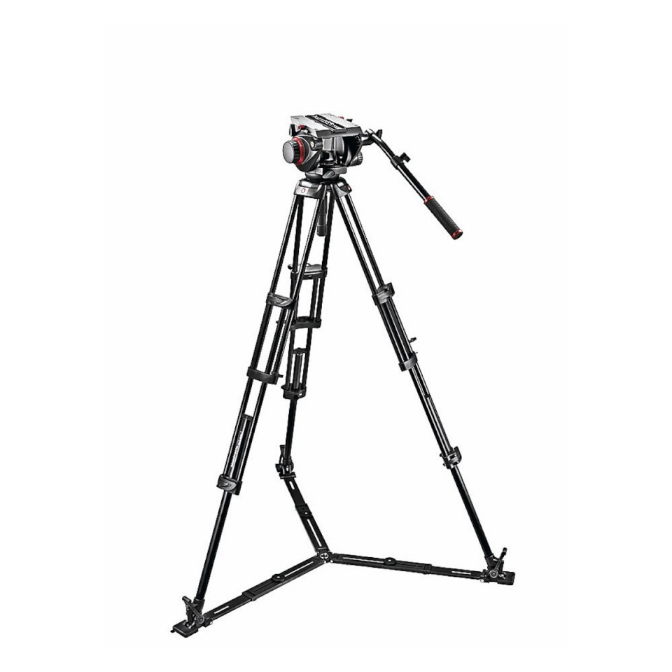 Manfrotto statiivi 509 alumiiniumist kahetoruline videostatiiv Pro Fluid videopeaga