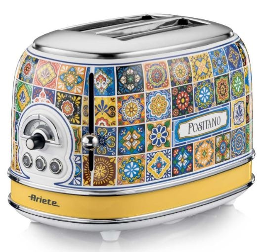 Ariete röster 00C01551PAR0 Positano Toaster, sinine/kollane