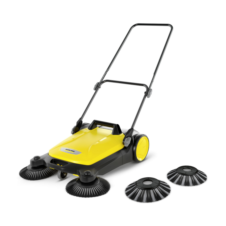 Kärcher kuivpühkimismasin 1.766-365.0 S4 Twin 2in1 Push Sweeper, kollane/must