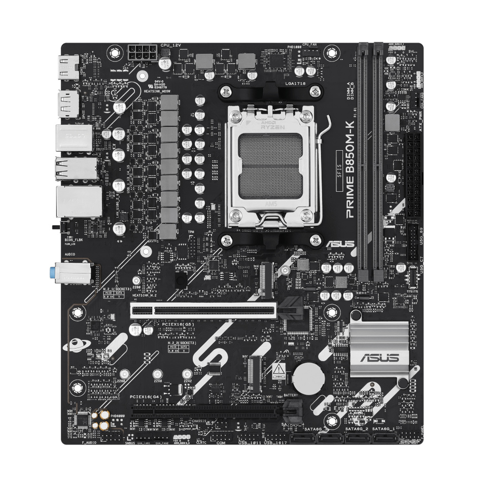 Asus emaplaat PRIME B850M-K (AMD,AM5,DDR5,mATX)