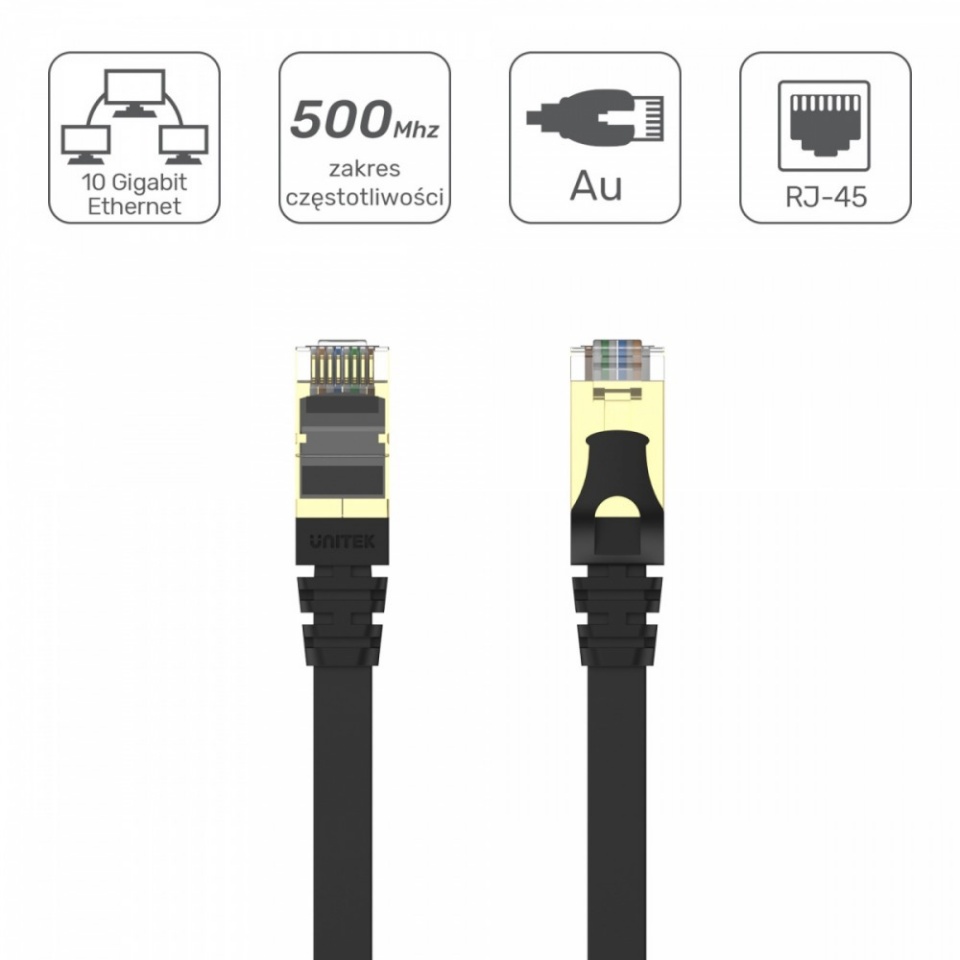 Unitek võrgukaabel Patchcord CAT.7 SSTP 10M (8P8C) RJ45; C1897BK-10