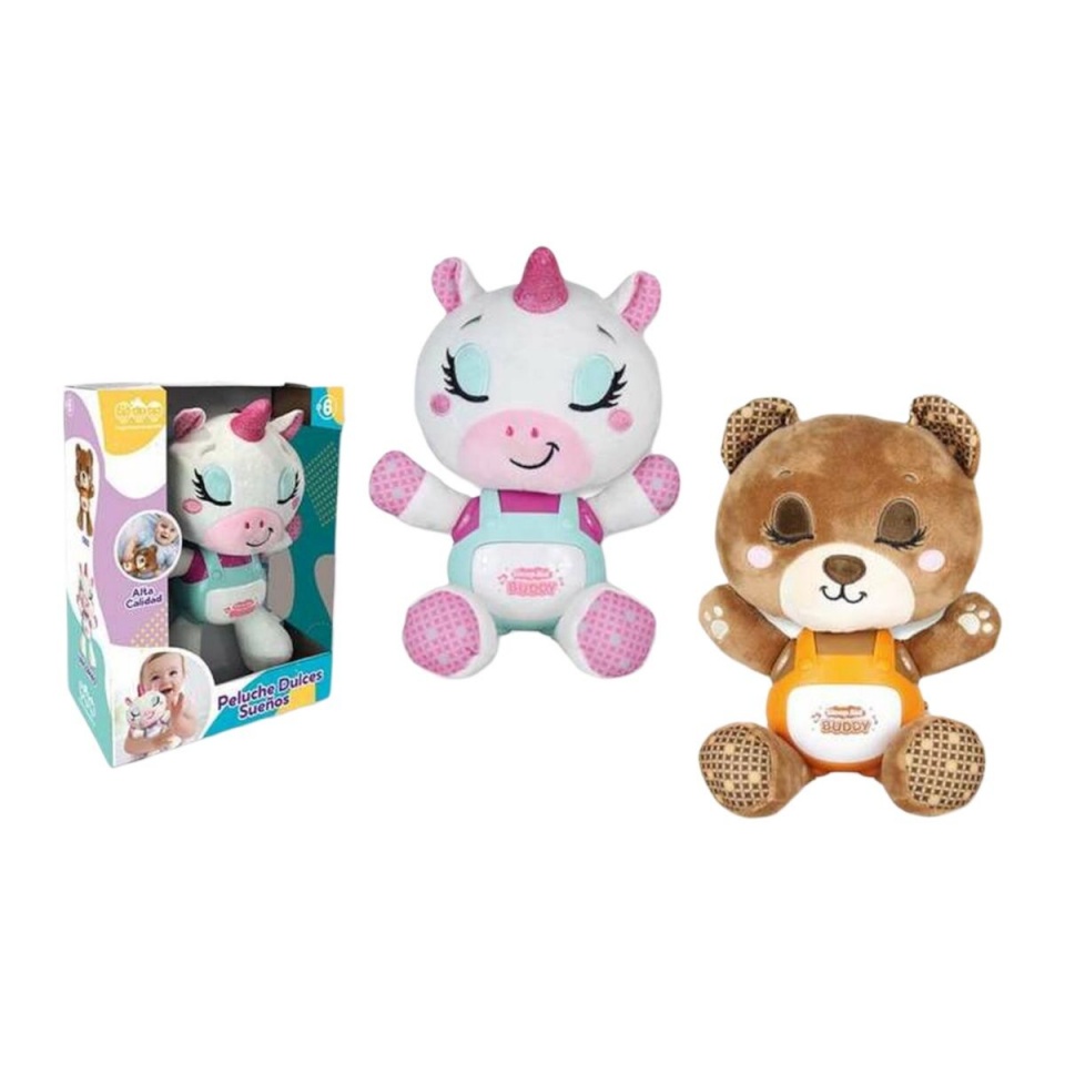 BGB Fun muusikaline pehme mänguasi valge pruun 25cm Paber