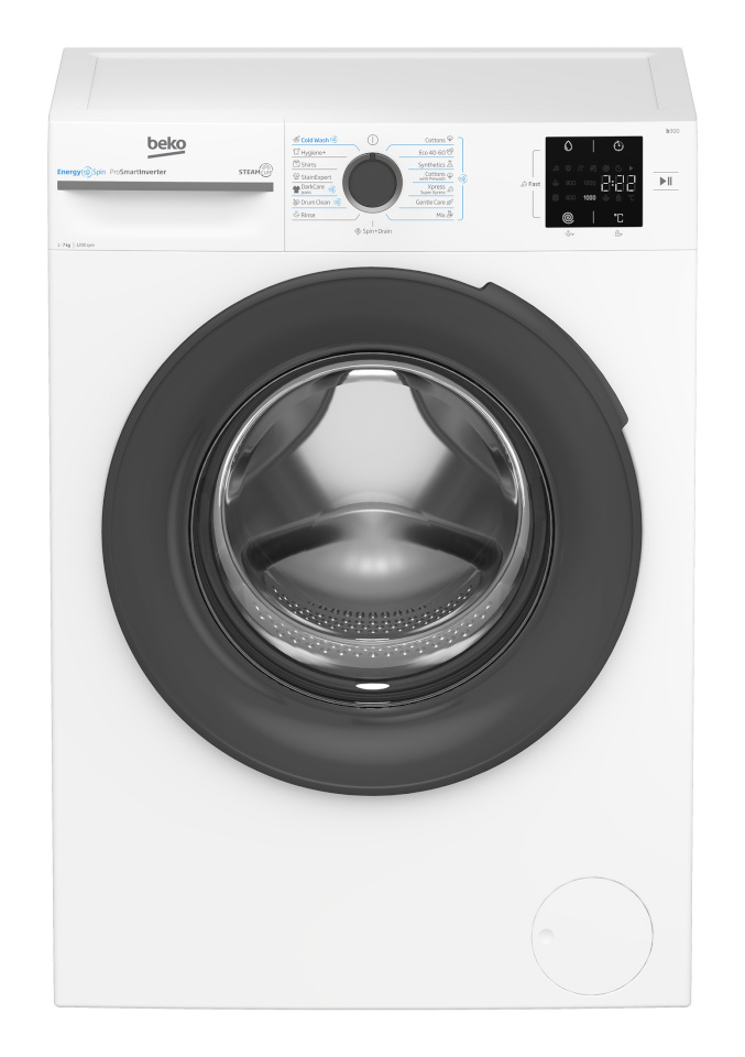 Beko pesumasin BM3WFSU37213WA eestlaetav, 7 kg, 1200 p/min, inverter
