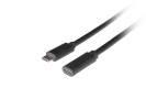 Lanberg USB-C M/F 3.1 Cable | CA-USBE-20CC-0005-BK
