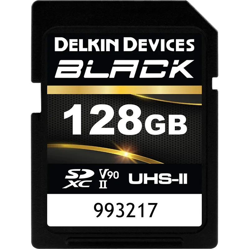 Delkin mälukaart SDXC Black Rugged UHS-II R300/W250 (V90) 128GB