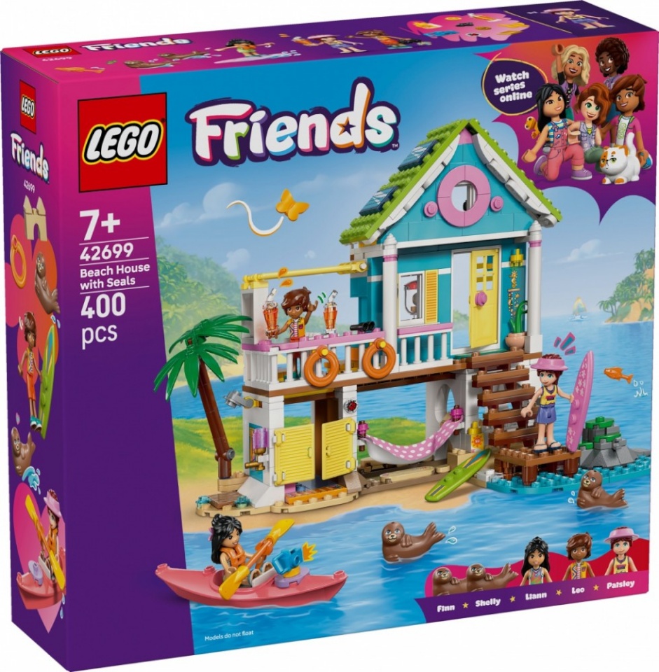 LEGO klotsid 42699 Friends Strandhaus mit Robben