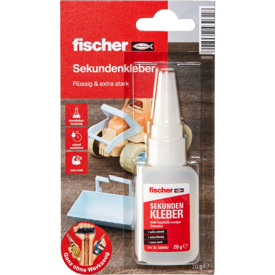Fischer tüüblid GOW Sekundenkleber 20g