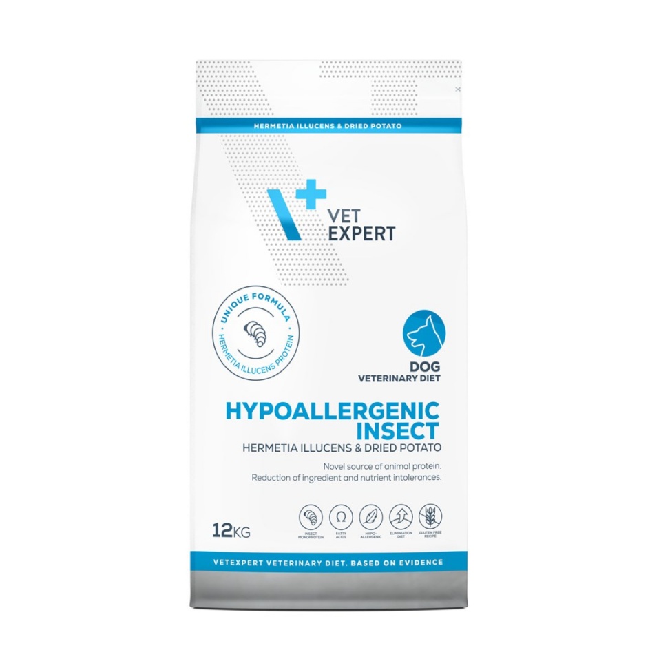 Vetexpert kuivtoit koerale Veterinary Diet Hypoallergenic Insect Dog, 12kg