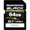 Delkin mälukaart SDXC Black Rugged UHS-II R300/W250 (V90) 64GB