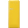 Smeg külmik FAB28RYW6 50-ndate stiil, 153cm, 244/26 l, 35dB, mehaaniline juhtimine, kollane