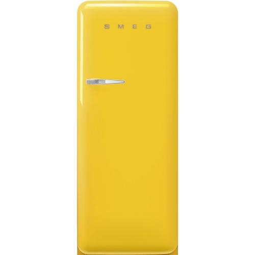 Smeg külmik FAB28RYW6 50-ndate stiil, 153cm, 244/26 l, 35dB, mehaaniline juhtimine, kollane