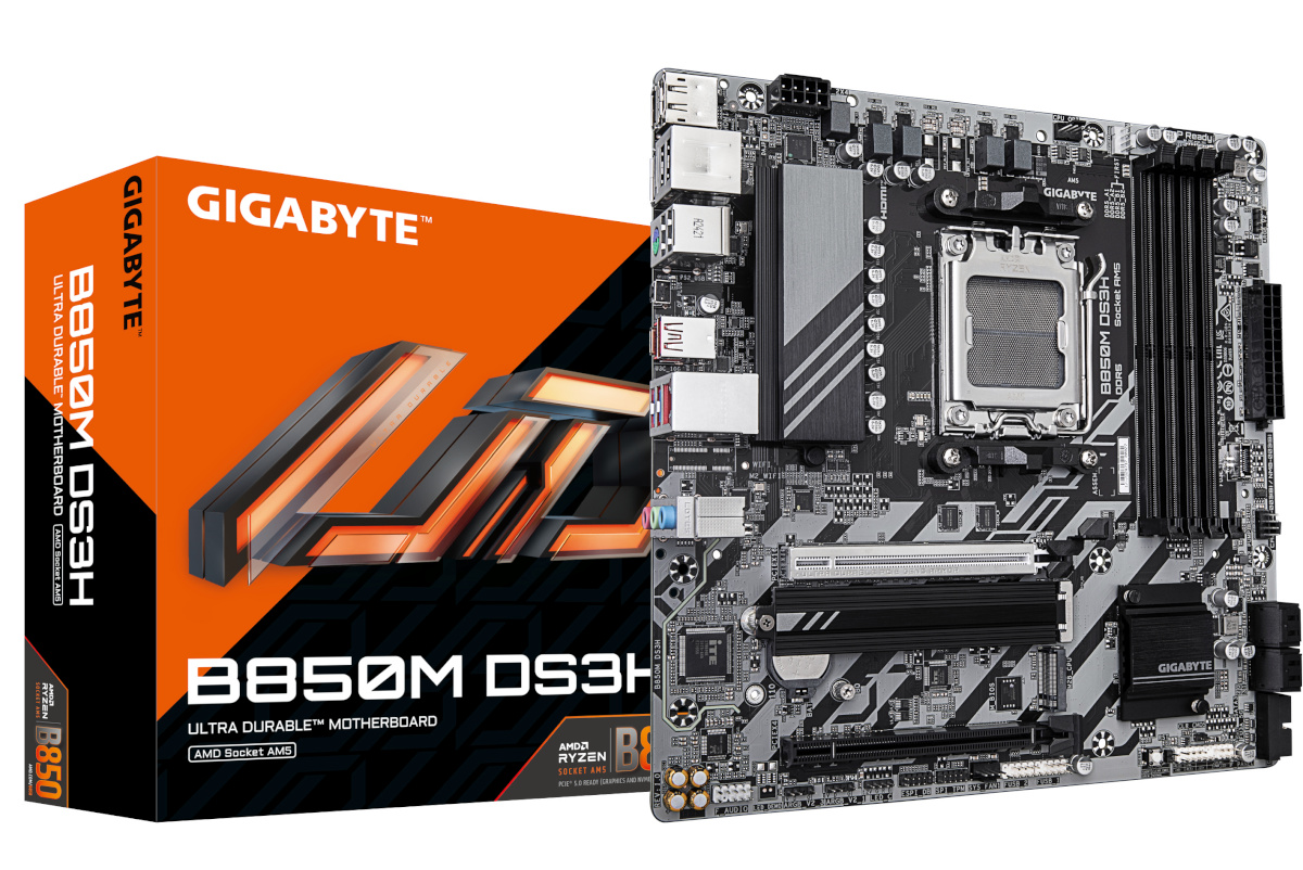 Gigabyte emaplaat B850M DS3H (B850,AM5,mATX,DDR5)