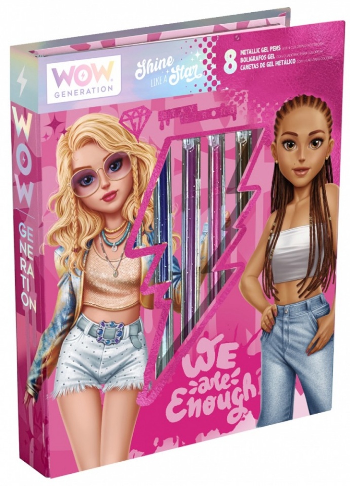 Kids Euroswan Creative set notebook, 8 pliiatsid