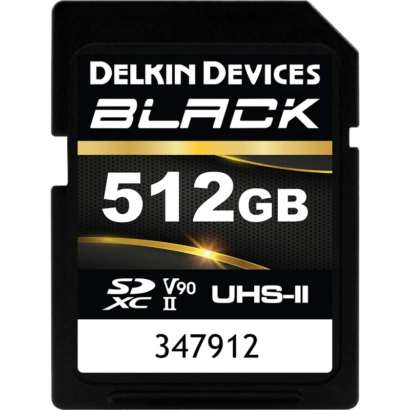 Delkin mälukaart SDXC Black Rugged UHS-II R300/W250 (V90) 512GB