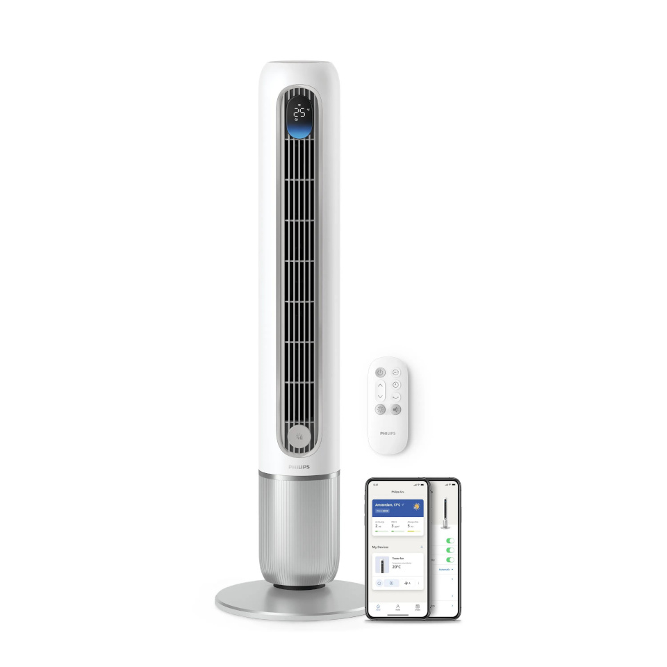 Philips tornventilaator CX7550/00 Series 7000 Smart Fan, valge