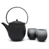Bredemeijer kinkekomplekt 153011 Sendai Teapot 1.2l Gift Set + 2 mugs, must 