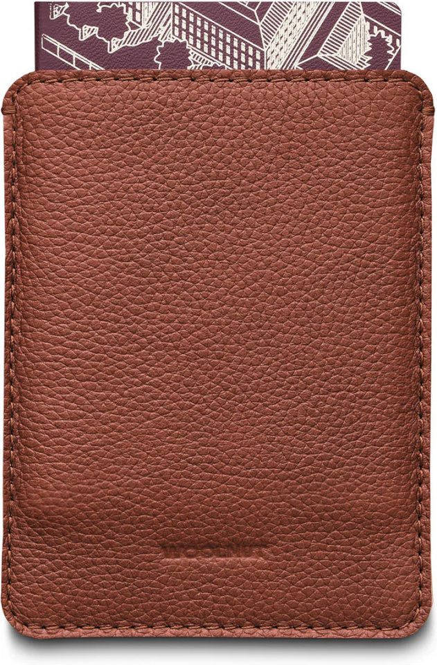 Woolnut nahast passiümbris, konjak