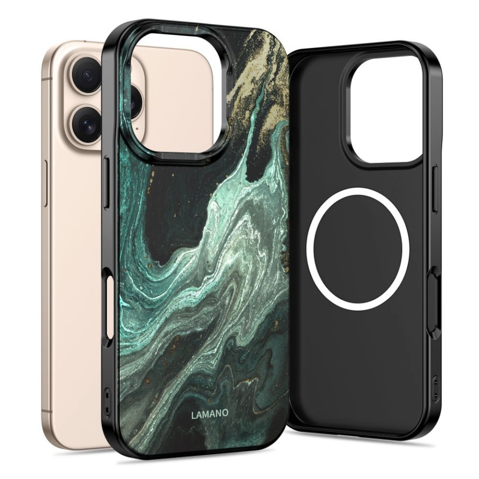 Tech-Protect LAMANO MagSafe iPhone 16 Pro Max VERDE AURA