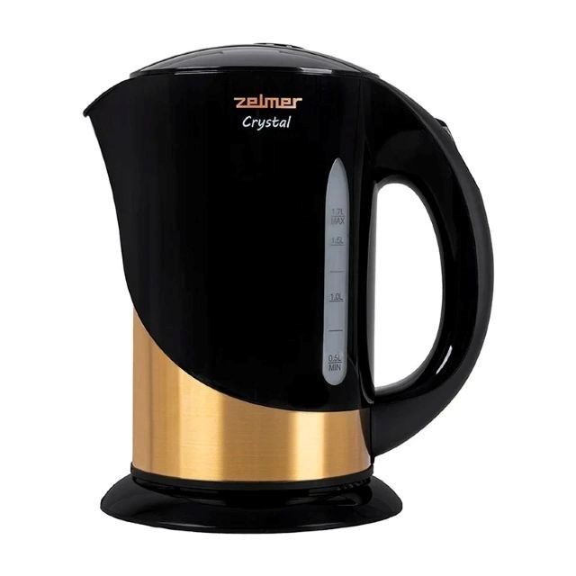 Zelmer veekeetja ZCK7630 Crystal kuldne 1,7-litre 2200W, must and kuldne