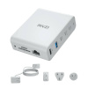 Invzi USB jagaja Docking station / wall charger INVZI GanHub 100W, 9in1 (valge)
